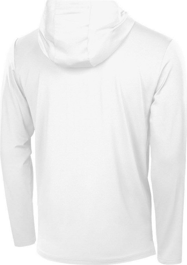 Richardson A7110lsh Clutch Performance Long Sleeve Hooded Tee - White