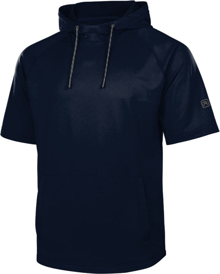 Richardson A7200ssh Charge Performance Fleece Short Sleeve Hoodie - Navy