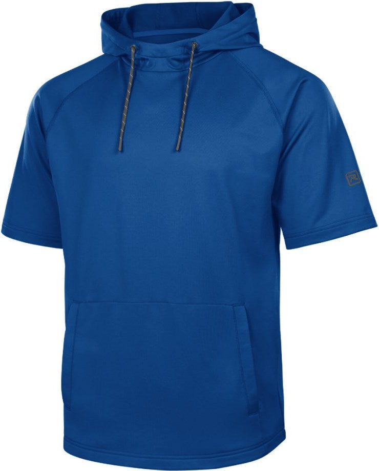 Richardson A7200ssh Charge Performance Fleece Short Sleeve Hoodie - Royal