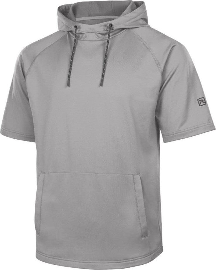 Richardson A7200ssh Charge Performance Fleece Short Sleeve Hoodie - Grey