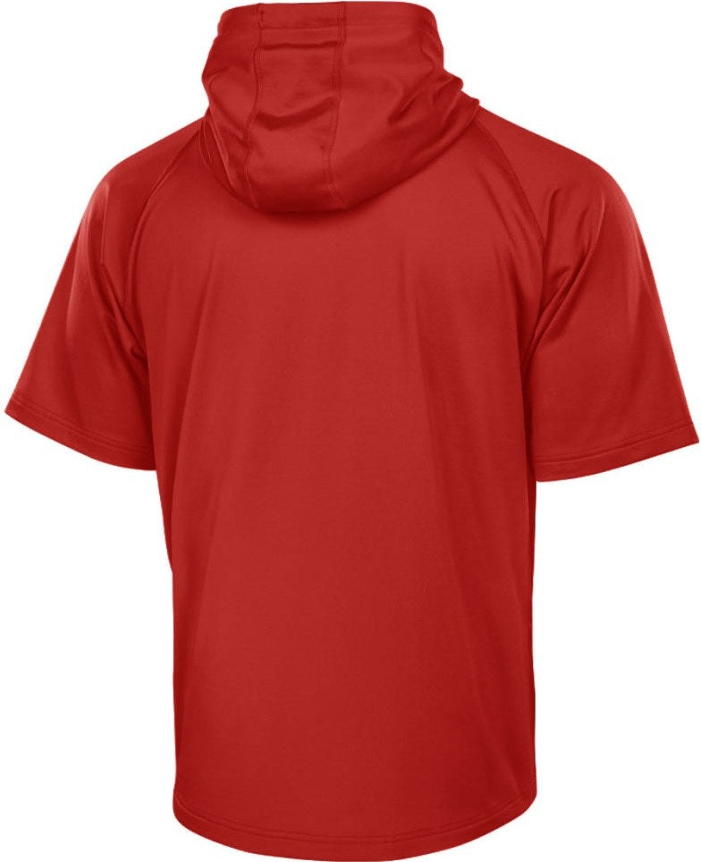Richardson A7200ssh Charge Performance Fleece Short Sleeve Hoodie - Red