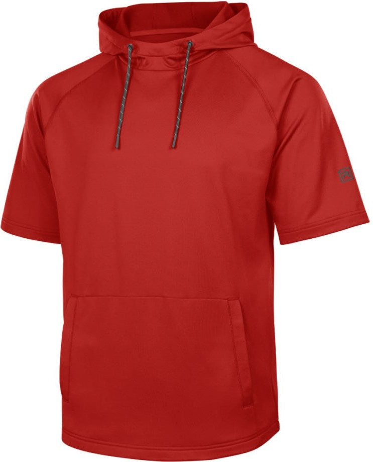 Richardson A7200ssh Charge Performance Fleece Short Sleeve Hoodie - Red