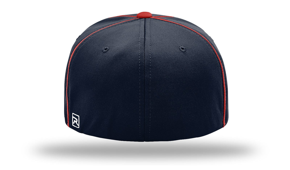 Richardson Pts20 Pulse R-flex Caps with Piping - Navy Red