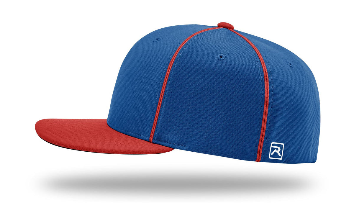 Richardson Pts20 Pulse R-flex Caps with Piping - Royal Red