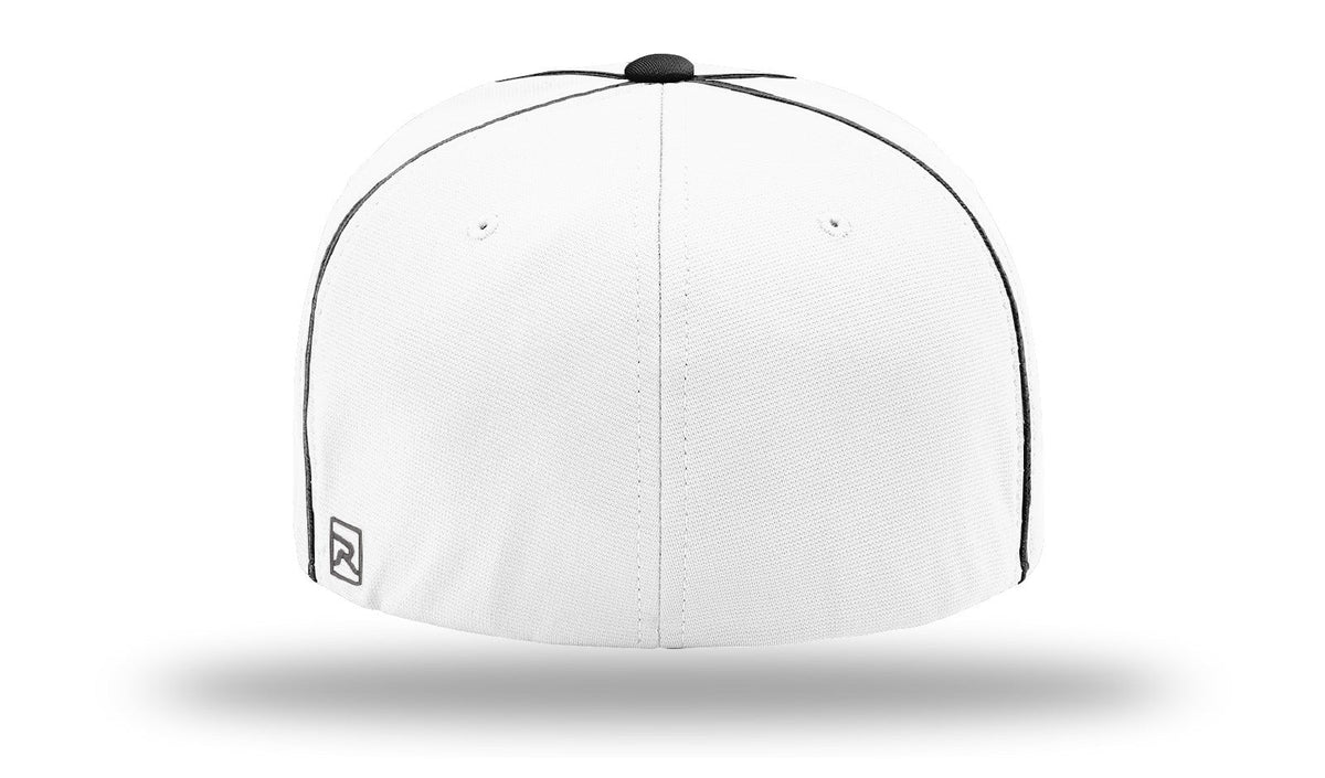 Richardson Pts20 Pulse R-flex Caps with Piping - White Black
