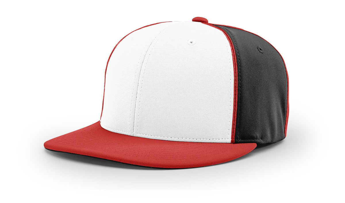 Richardson Pts20 Pulse R-flex Caps with Piping - White Black Red