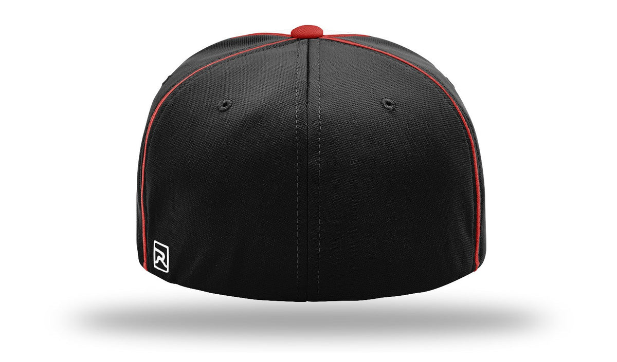Richardson Pts20 Pulse R-flex Caps with Piping - White Black Red