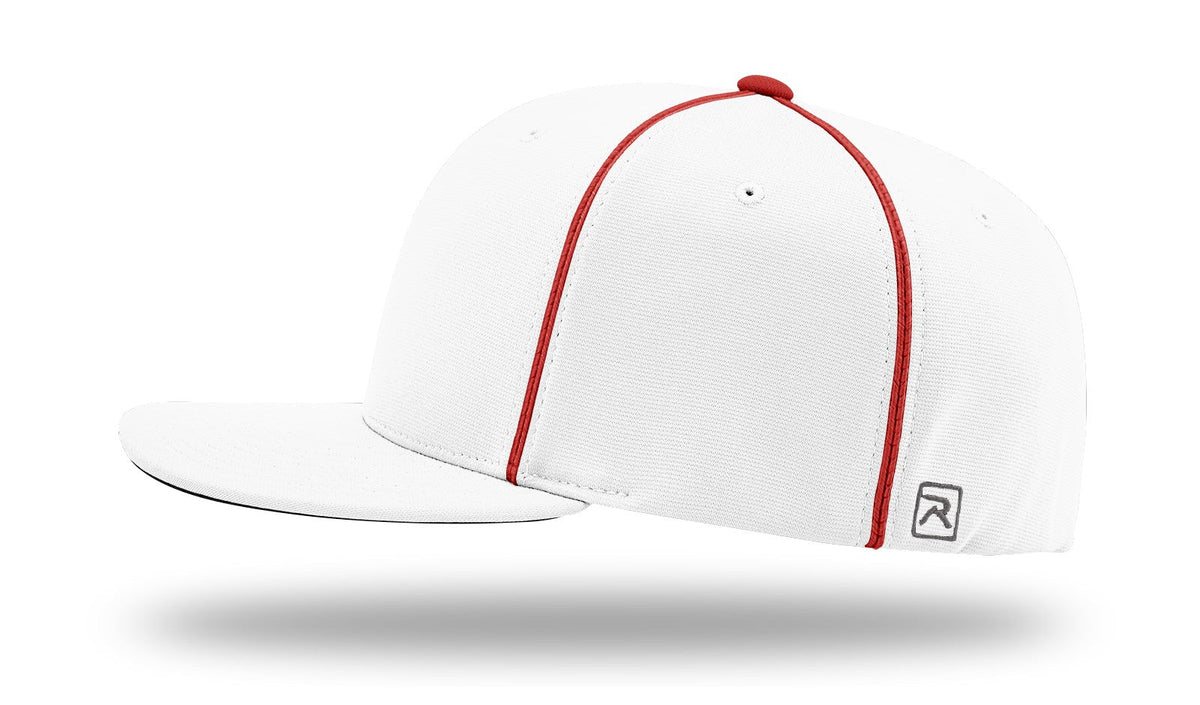 Richardson Pts20 Pulse R-flex Caps with Piping - White Red