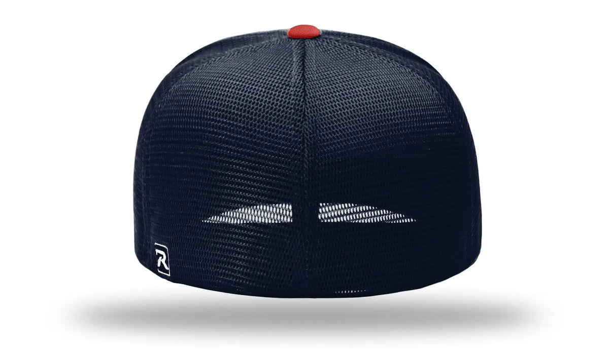 Richardson Pts20m Pulse/mesh Back Caps - Navy Red