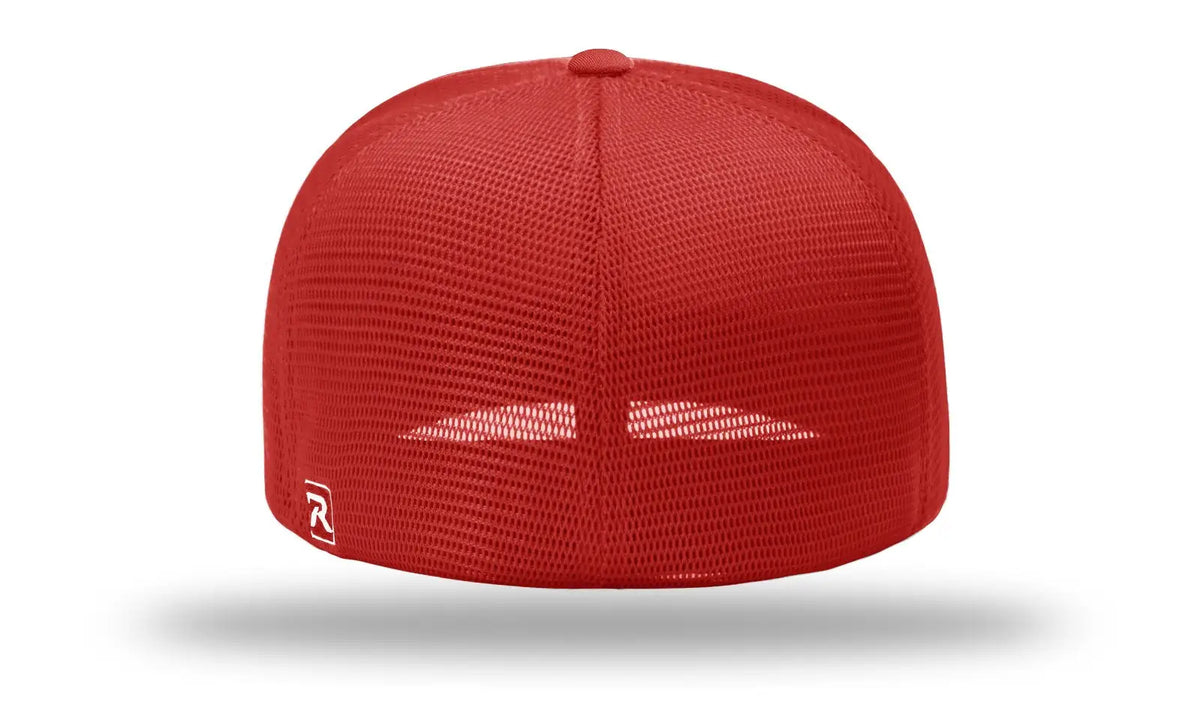 Richardson Pts20m Pulse/mesh Back Caps - Red