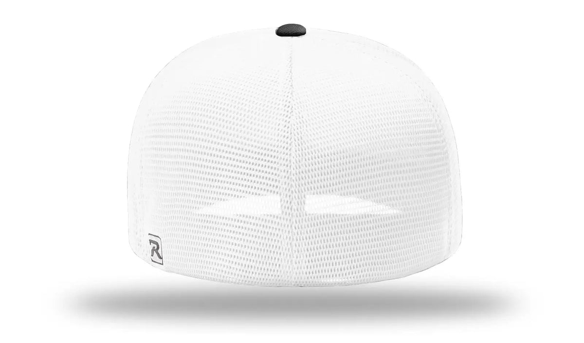 Richardson Pts20m Pulse/mesh Back Caps - White Black