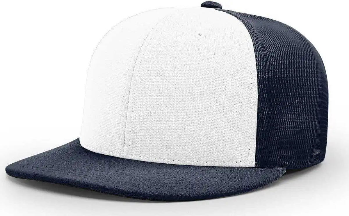 Richardson Pts20m Pulse/mesh Back Caps - White Navy Alt - Xs-sm