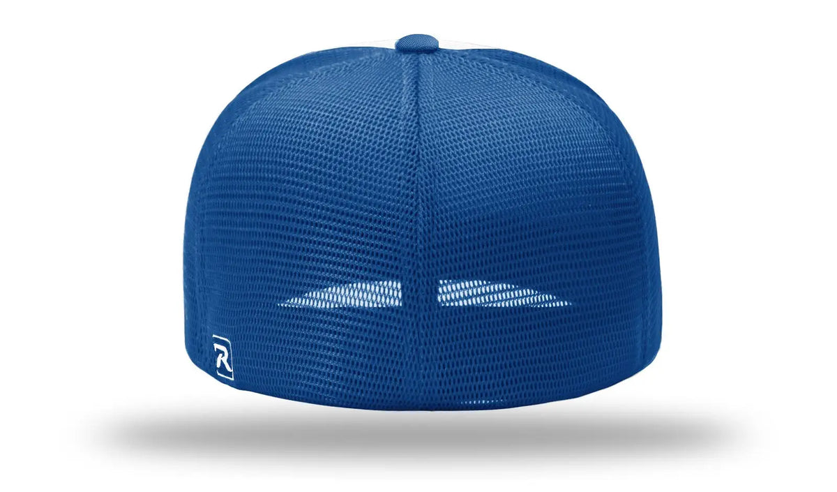 Richardson Pts20m Pulse/mesh Back Caps - White Royal Alt