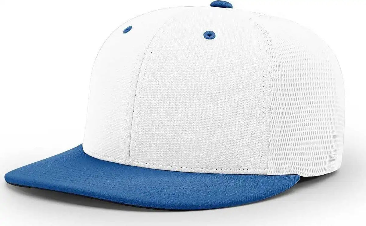 Richardson Pts20m Pulse/mesh Back Caps - White Royal - Xs-sm