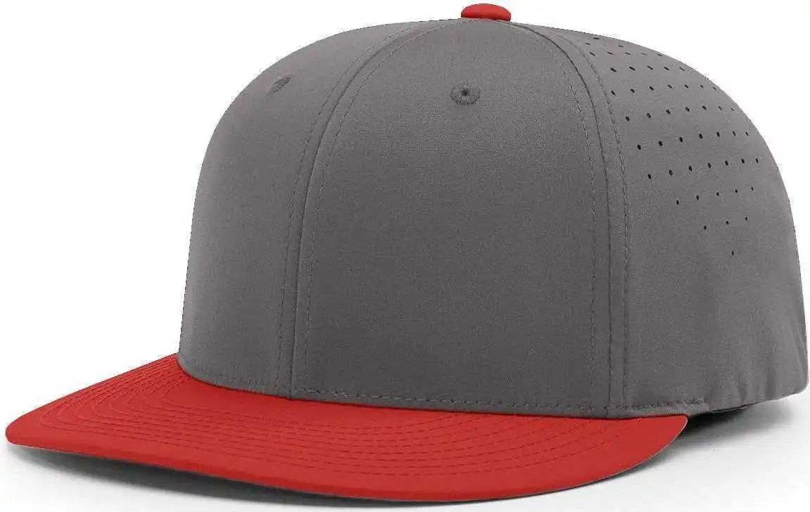 Richardson Pts30 Lite R-flex Caps - Charcoal Red - Dark Gray / Xs-sm