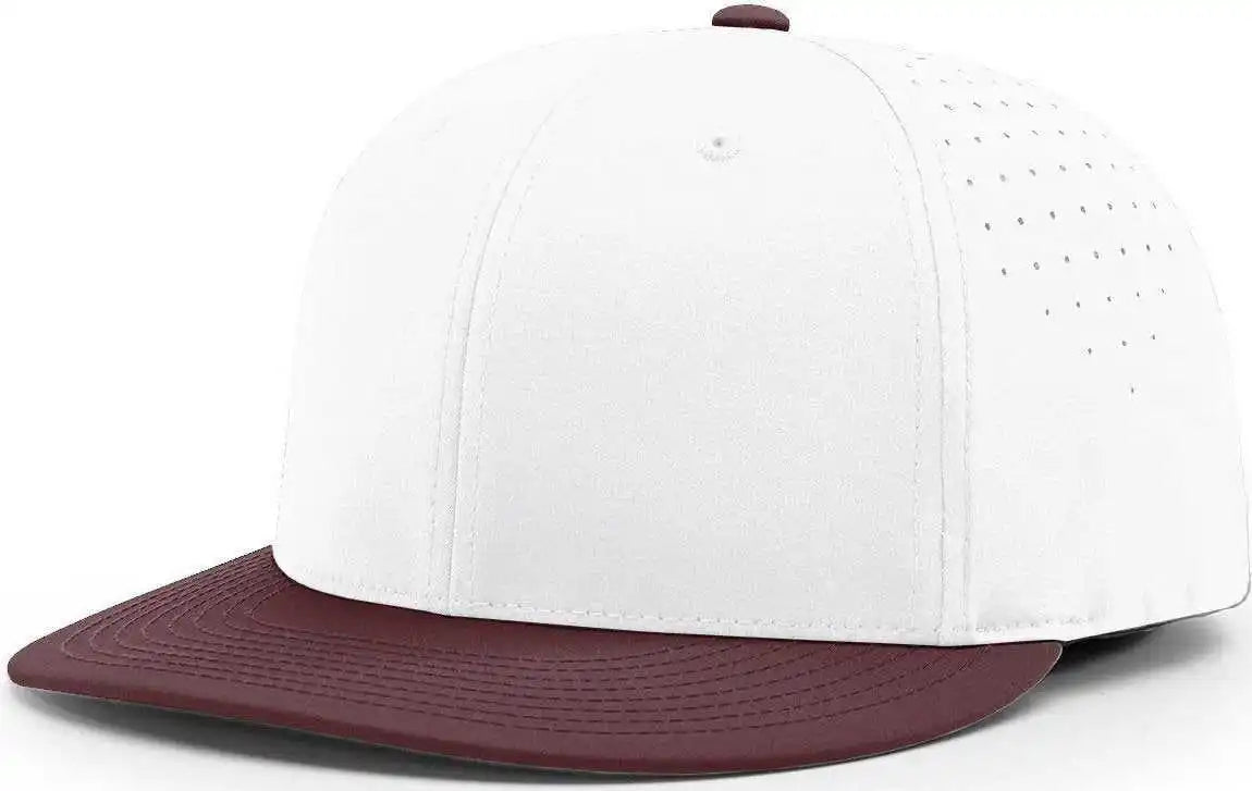 Richardson Pts30 Lite r Flex Caps White Maroon / Xs Sm