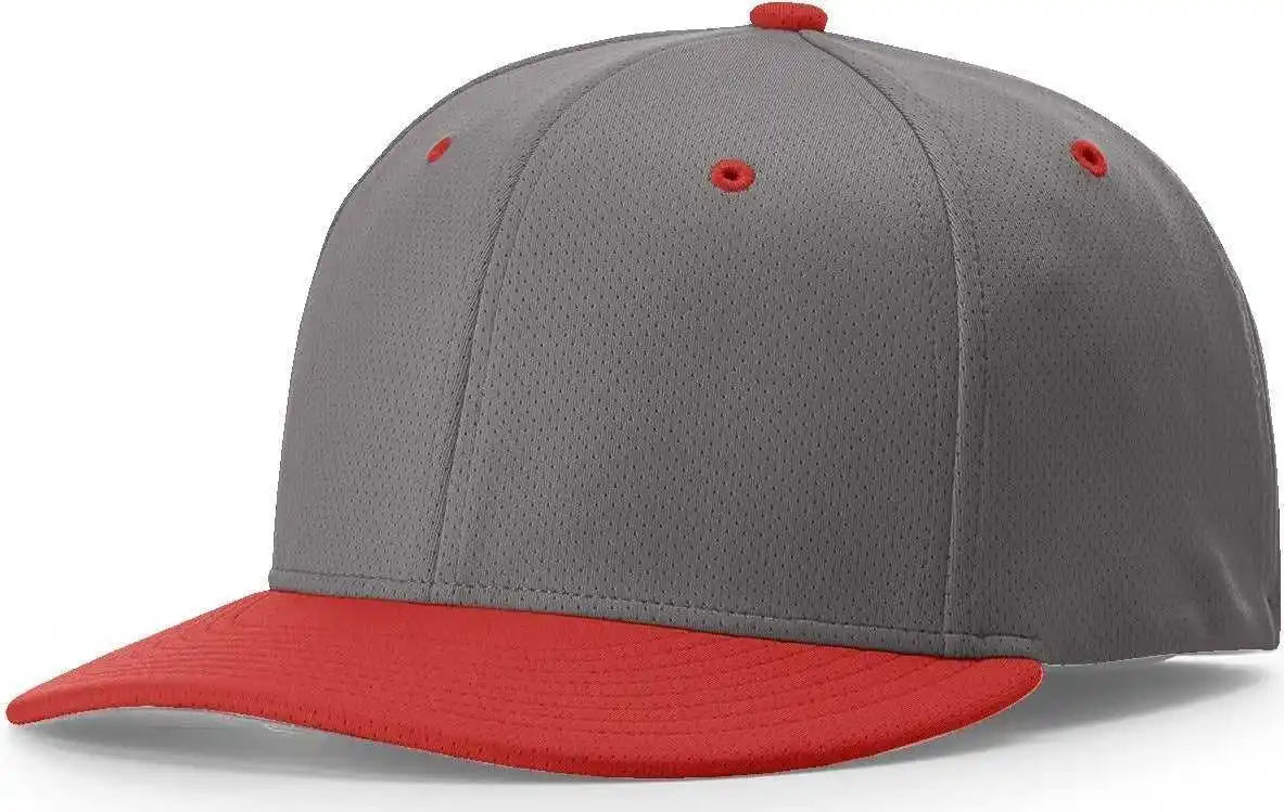 Richardson Pts50 Matrix R-flex Caps - Charcoal Red - Dark Gray / Xs-sm