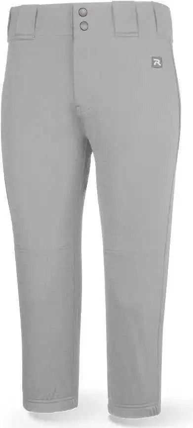 Richardson Pts8023wy Girls Pts Softball Low Rise Mid Calf Pant Gray