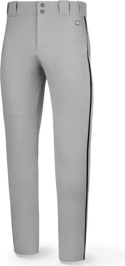 Richardson Pts8120p Adult Pts Baseball Pant with Piping - Gray Navy