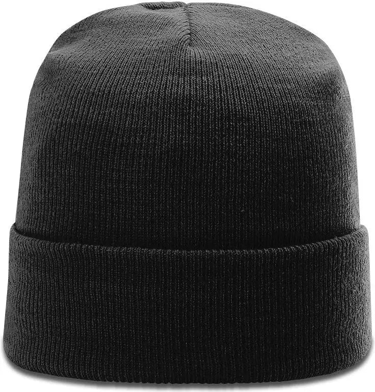 Richardson R18 Solid Beanie with Cuff - Black - Osfm