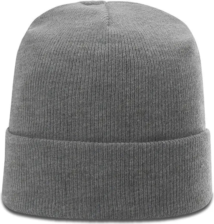 Richardson R18 Solid Beanie with Cuff - Heather Gray - Osfm