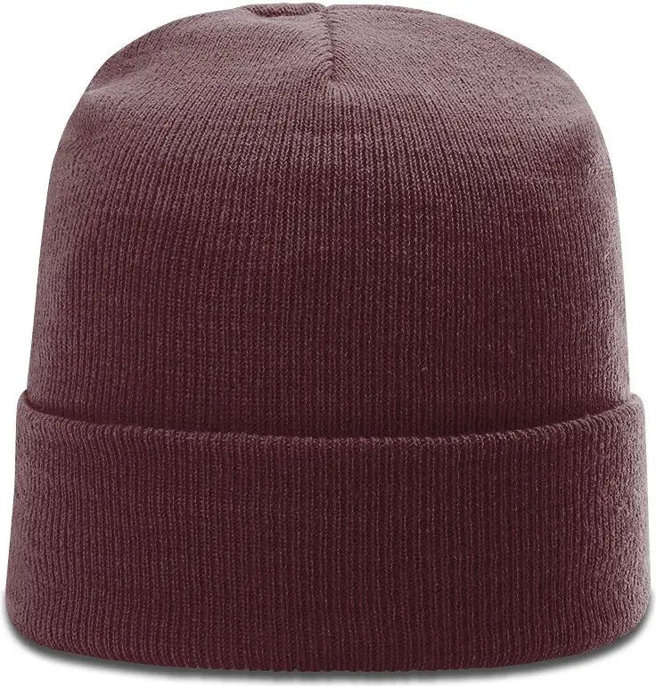 Richardson R18 Solid Beanie with Cuff - Maroon - Osfm