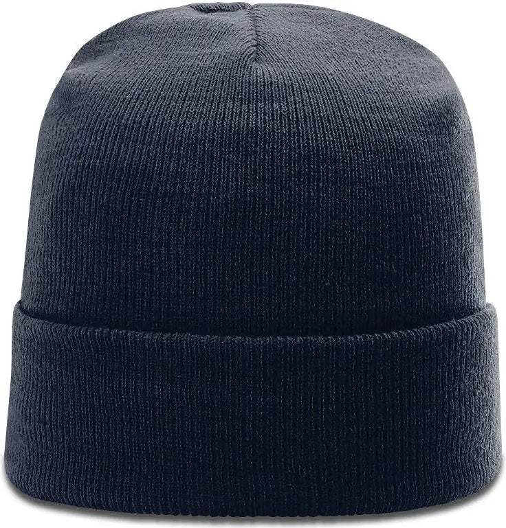 Richardson R18 Solid Beanie with Cuff - Navy - Osfm