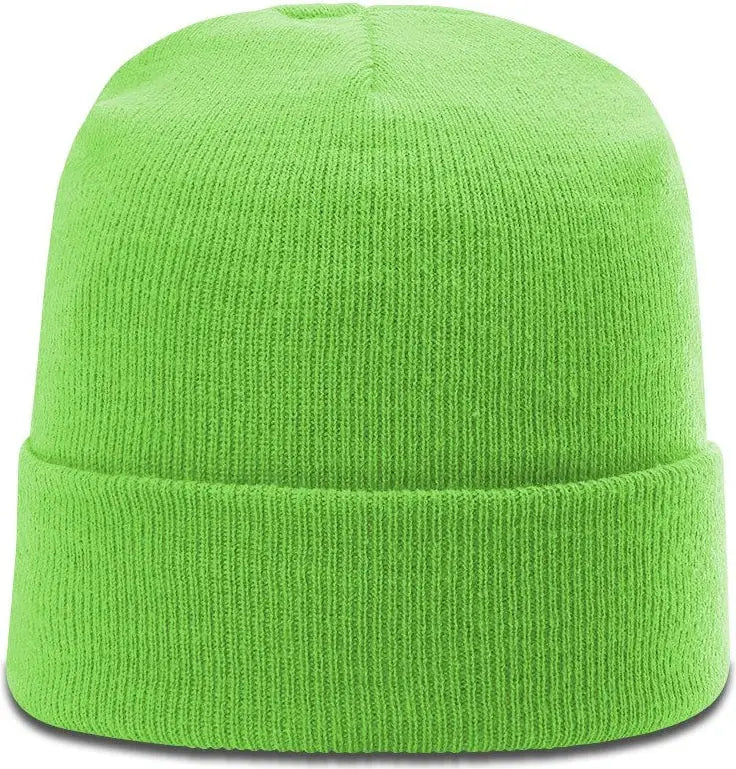 Richardson R18 Solid Beanie with Cuff - Neon Green - Osfm
