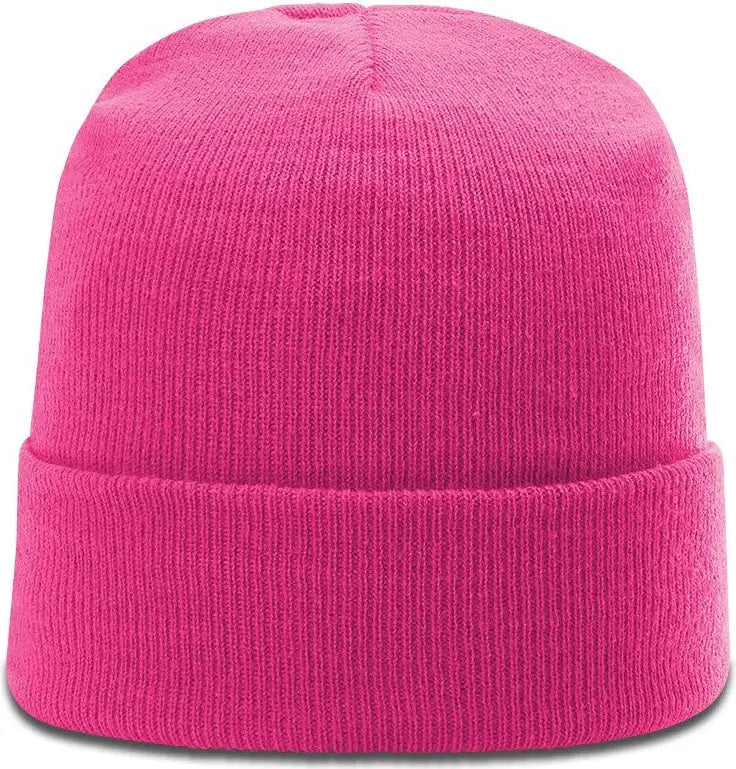 Richardson R18 Solid Beanie with Cuff - Neon Pink - Osfm