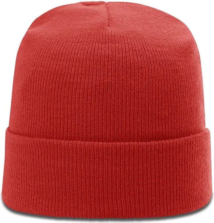 Richardson R18 Solid Beanie with Cuff - Red - Osfm