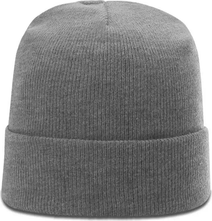 Richardson R18 Solid Beanies with Cuff - Heather Gray - Osfm
