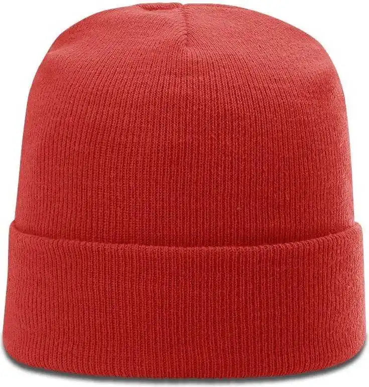 Richardson R18 Solid Beanies with Cuff - Red - Osfm