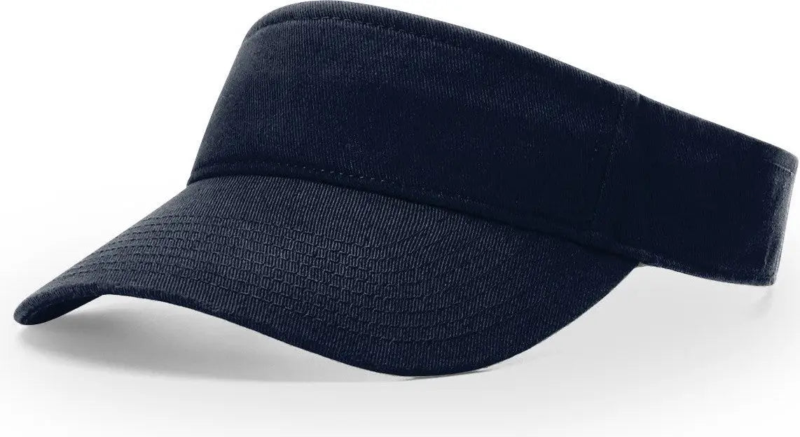 Richardson R45 Garment Washed Visor - Navy - Osfm