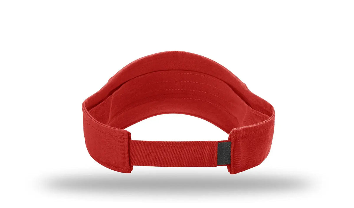 Richardson R45 Garment Washed Visor - Red