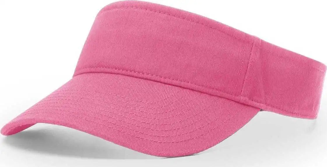 Richardson R45 Garment Washed Visors - Hot Pink - Osfm