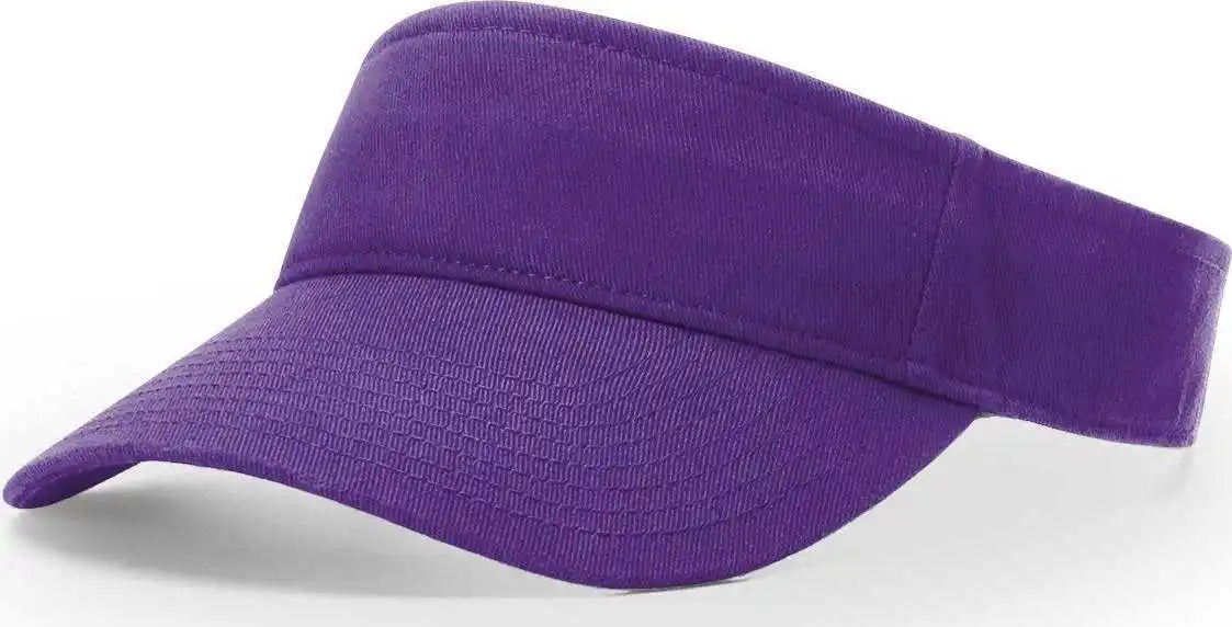 Richardson R45 Garment Washed Visors - Purple - Osfm