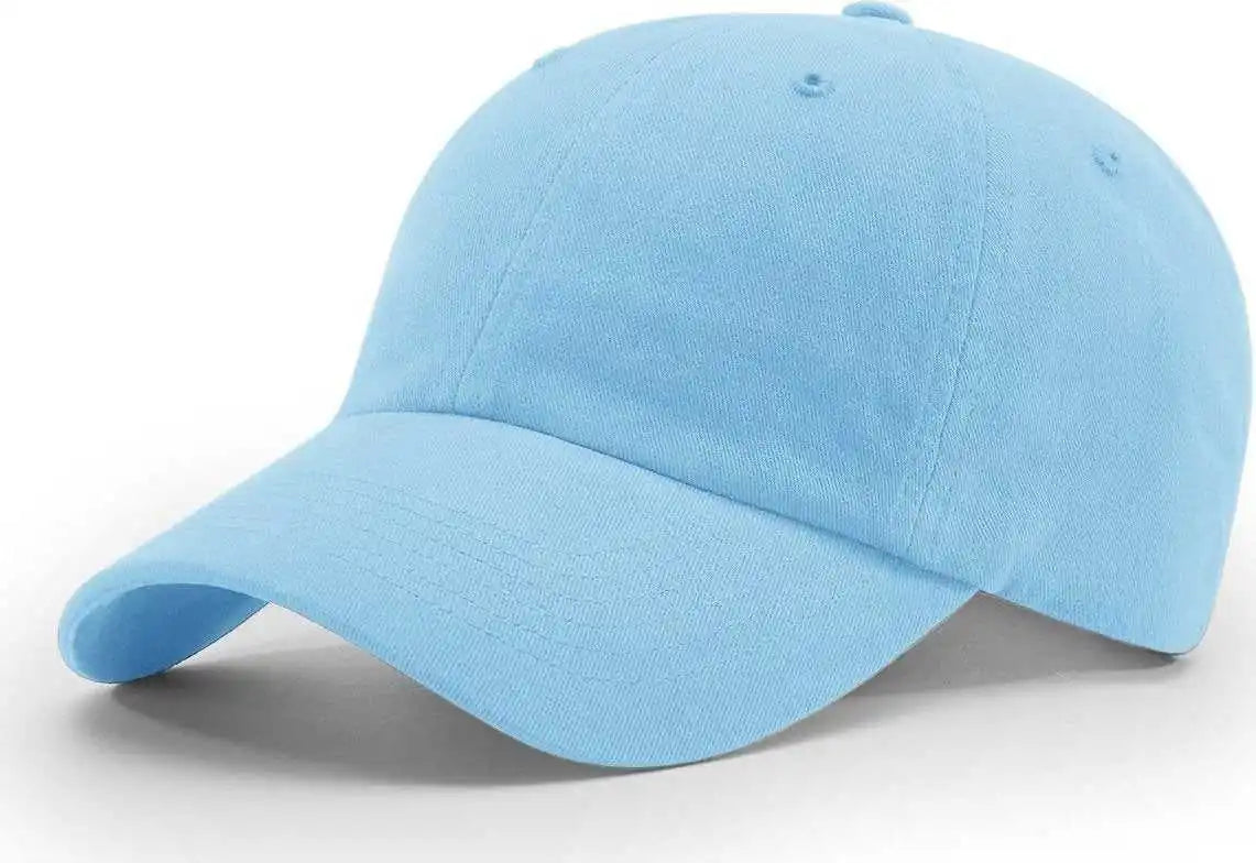 Richardson R55 Garment Washed Twill Caps - Columbia Blue - Osfm