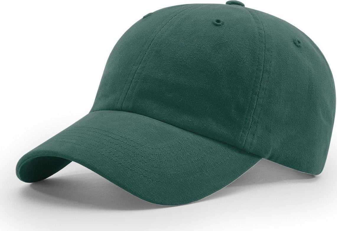 Richardson R55 Garment Washed Twill Caps - Dark Green - Forest / Osfm