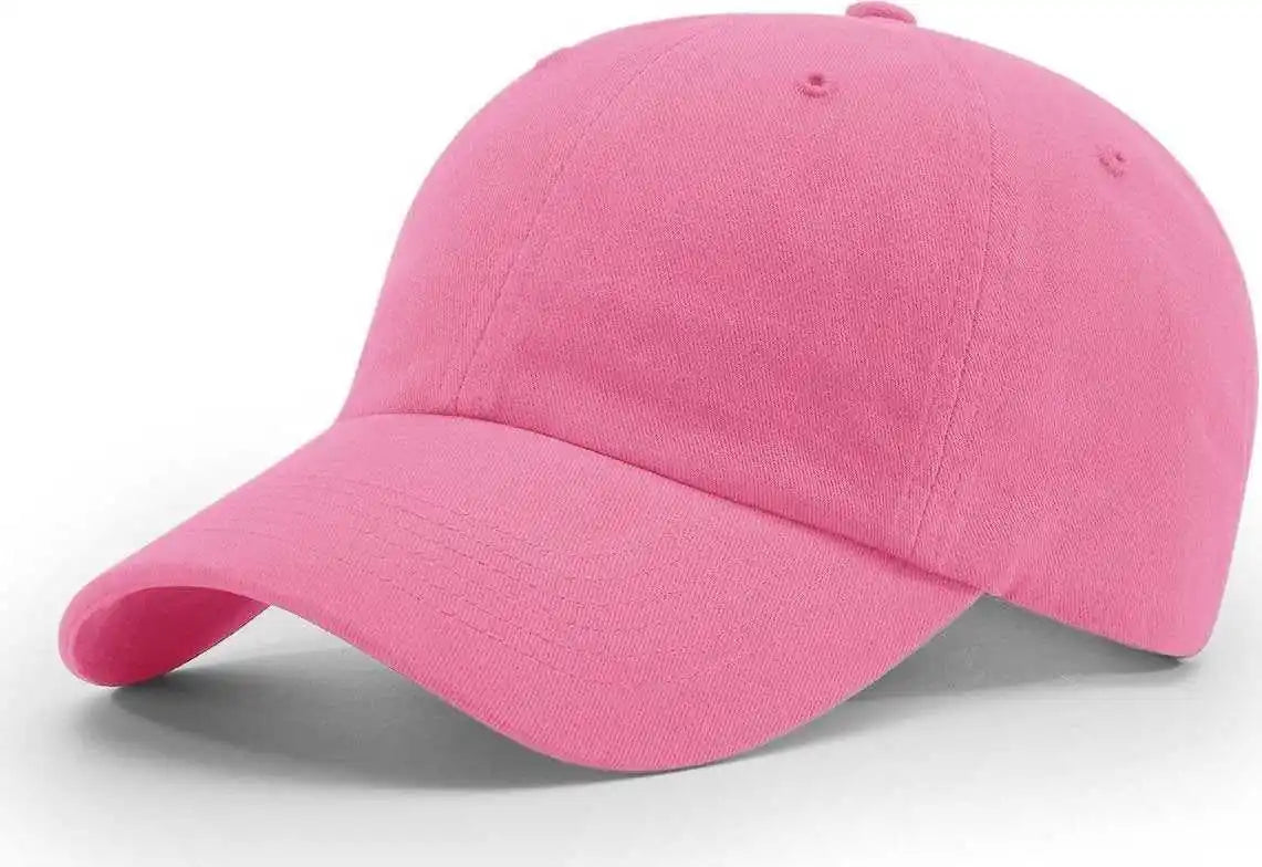 Richardson R55 Garment Washed Twill Caps - Hot Pink - Osfm