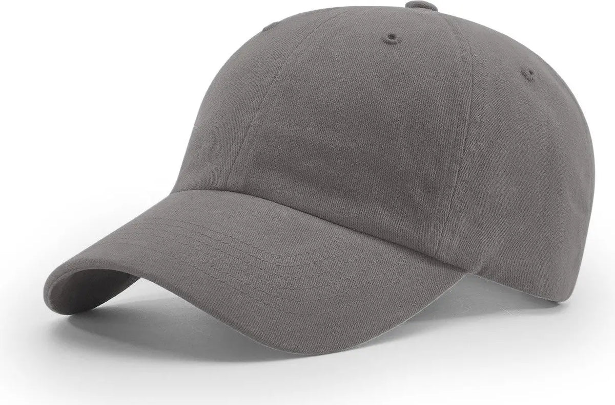 Richardson R55 R65 Garment Washed Twill Cap - Charcoal - Dark Gray / Osfm
