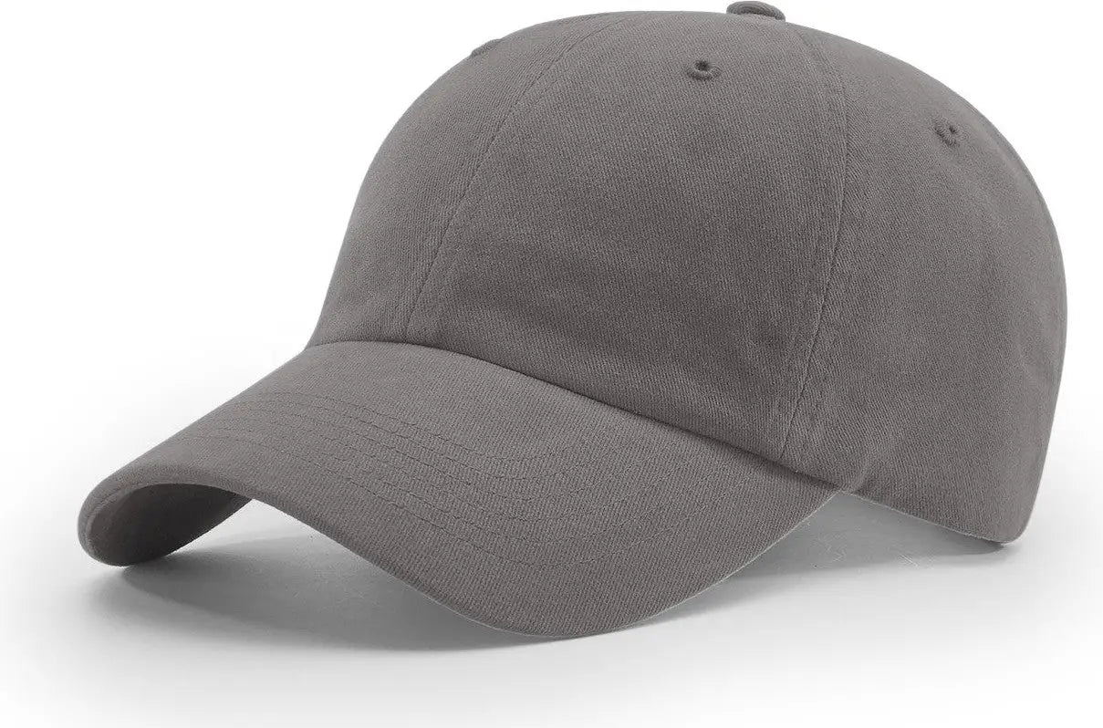 Richardson R55 R65 Garment Washed Twill Cap - Charcoal - Dark Gray / Osfm