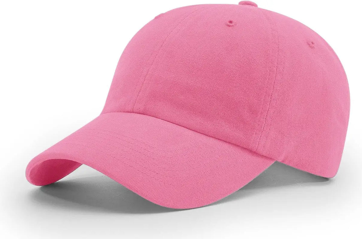 Richardson R55 R65 Garment Washed Twill Cap - Hot Pink - Osfm