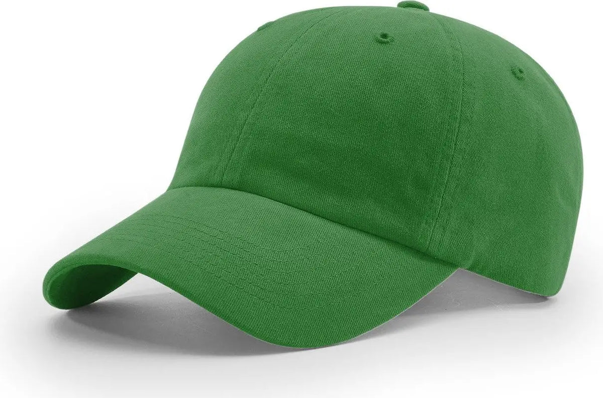 Richardson R55 R65 Garment Washed Twill Cap - Kelly - Osfm