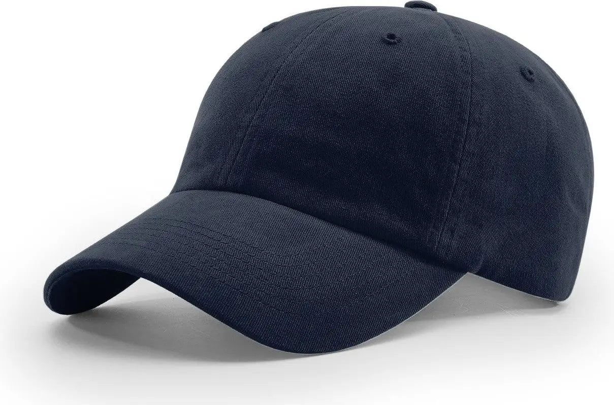 Richardson R55 R65 Garment Washed Twill Cap - Navy - Osfm