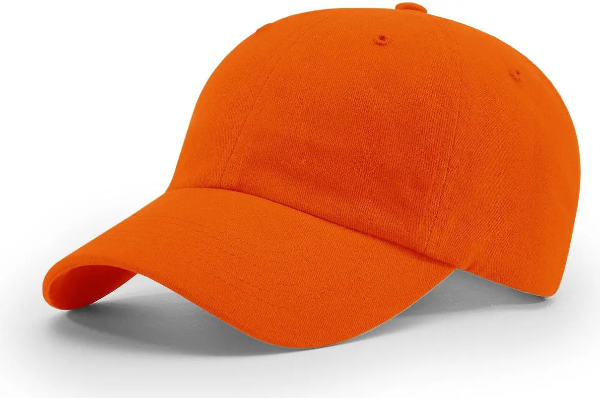 Richardson R55 R65 Garment Washed Twill Cap - Orange