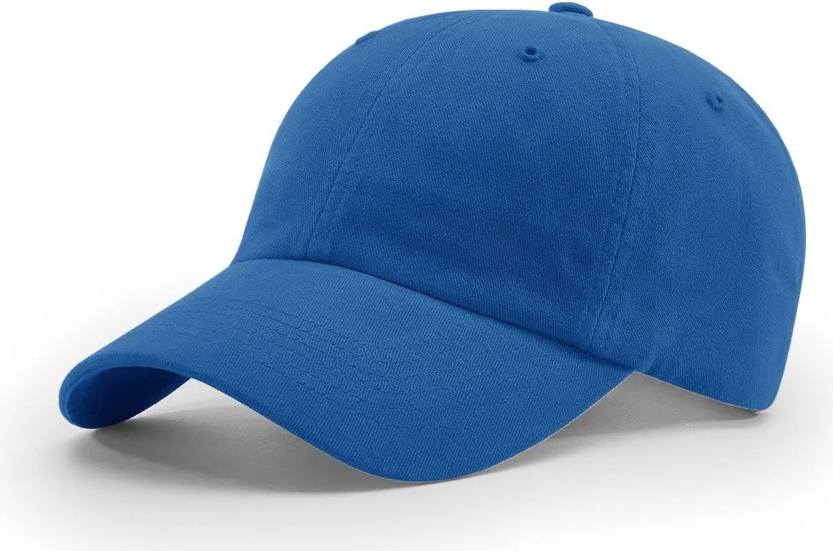 Richardson R55 R65 Garment Washed Twill Cap - Royal - Osfm