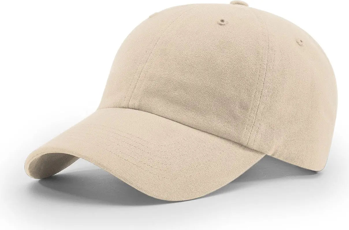 Richardson R55 R65 Garment Washed Twill Cap - Stone - Osfm