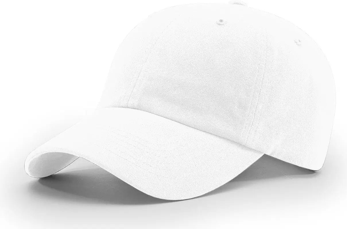 Richardson R55 R65 Garment Washed Twill Cap - White