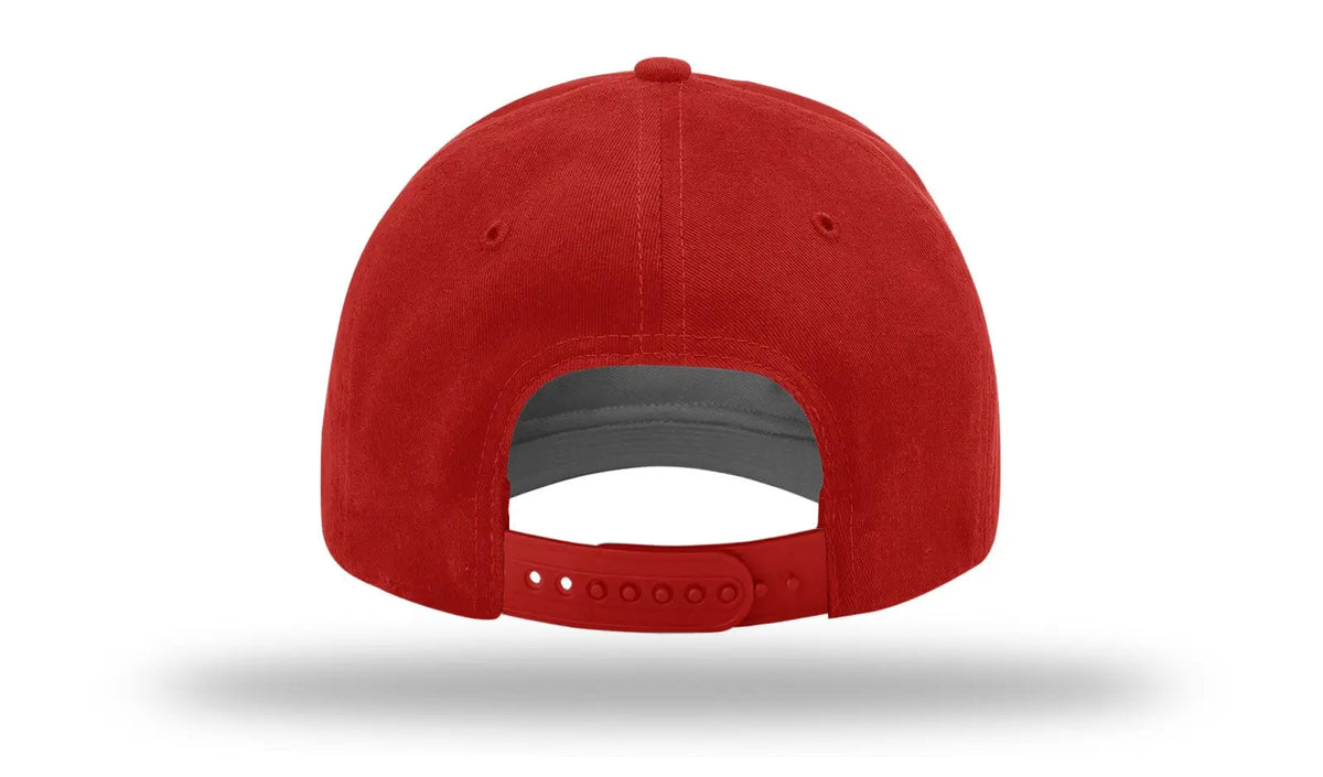 Richardson R75s Casual Twill Cap - Red - Osfm