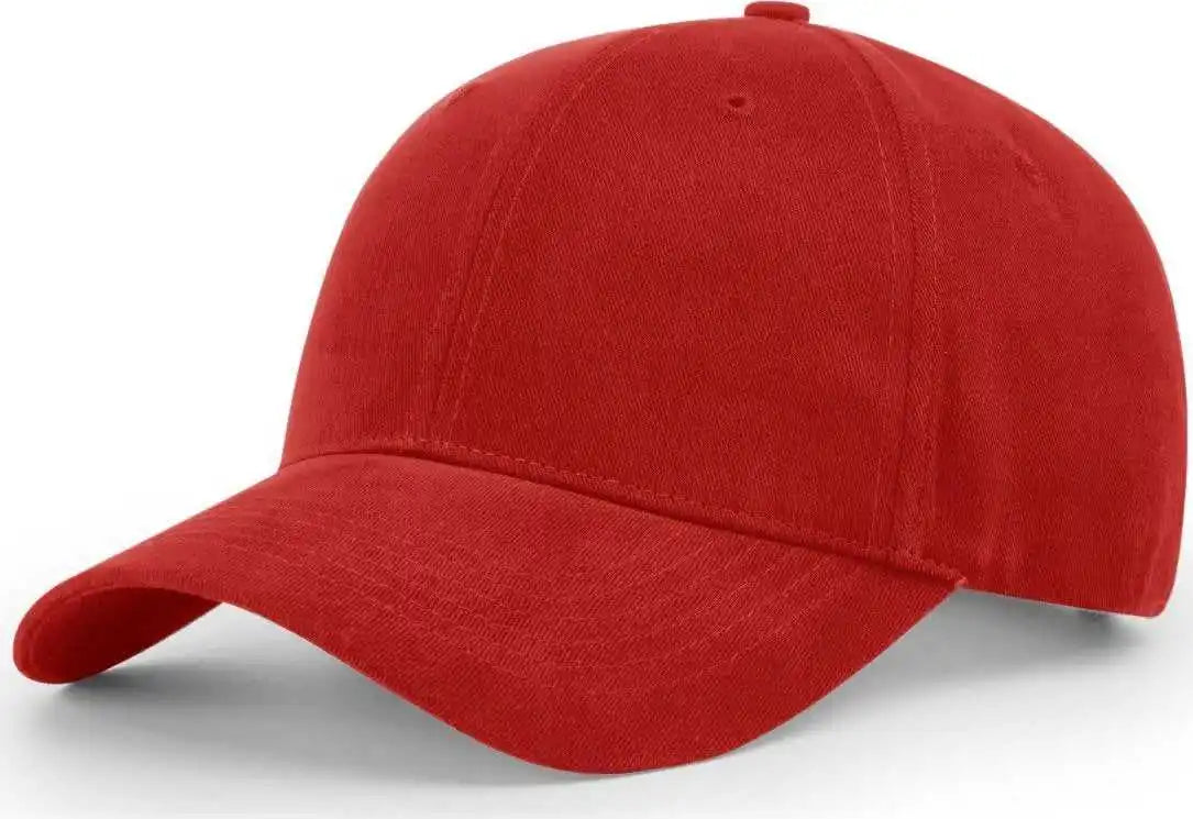 Richardson R75s Casual Twill Snapback Caps - Red - Osfm